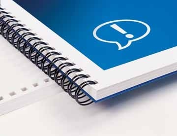 GBC draadruggen WireBind rug 6 mm, capaciteit: 25 blad, zilver