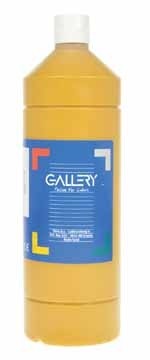 Gallery plakkaatverf flacon van 1.000 ml, oker