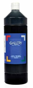 Gallery plakkaatverf flacon van 1.000 ml, zwart