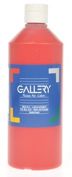 Gallery plakkaatverf flacon van 500 ml, donkerrood