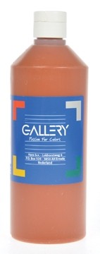 Gallery plakkaatverf flacon van 500 ml, lichtbruin