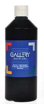 Gallery plakkaatverf flacon van 500 ml, zwart