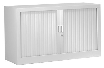 Roldeurkast lichtgrijs, hoogte 69,5 cm