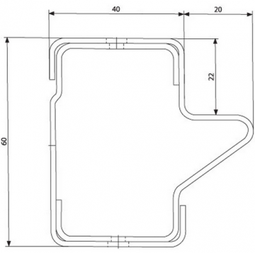 Lengtebalken Trapprofiel Systeem WR 600