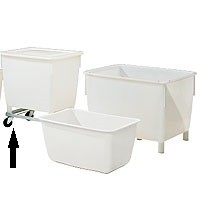 Verrijdbaar onderstel voor grote opslagbakken (210, 400, 650 liter)