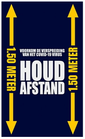 Houd afstand voetmat 1