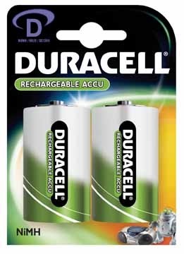 Duracell oplaadbare batterijen Supreme HR20, 2 stuks, D