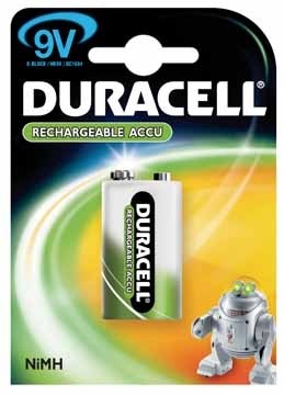 Duracell oplaadbare batterijen Supreme HR9V, 1 stuk, 9V