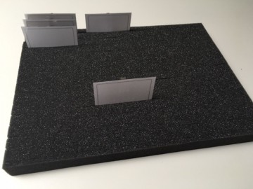 Uitdeelplateau naamkaartjes zacht schuim  * tip !