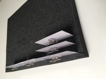 Uitdeelplateau naamkaartjes zacht schuim  * tip !