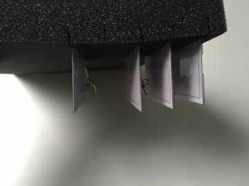 Uitdeelplateau naamkaartjes zacht schuim  * tip !