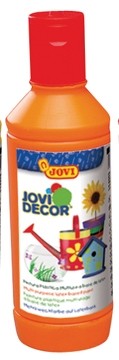 Jovi verf voor veelzijdig gebruik oranje, flacon van 250 ml