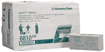 Kimberly Clark handdoeken Natura Z-vouw, 180 handdoeken, ft 25 x 23 cm