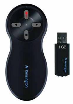 Kensington draadloze presenter met laserpointer met geheugenkaart 1 GB