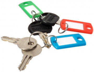 Sleutelring set div kleuren Per25