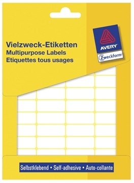 AVERY Witte etiketten ft 29 x 18 mm, 960 stuks