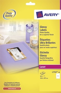Avery Etiketten hoogglanzend
