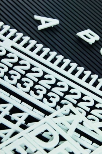 Cijfer assortiment voor Presentiebord SL - Rubber (591 stuks)