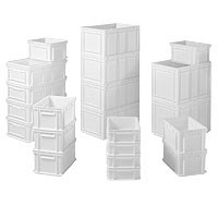 Magazijnbakken van HDPE