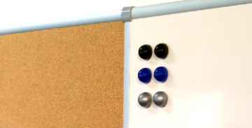 Uitbreidingsmodule EMAILLE BOARD Staand H1200 x B900mm