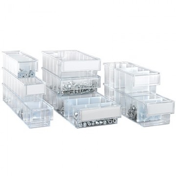 Transparante magazijnladen