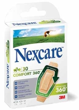 3M Nexcare Comfort Strips 30 stuks, 3 maten (6 x 22 mm x 28 mm; 14 x 22 mm x 57 mm; 10 x 28 mm x 76 mm)