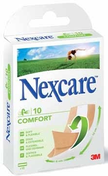 3M Nexcare Comfort Strips versnijdbaar, ft 10 x 6 cm, 10 stuks