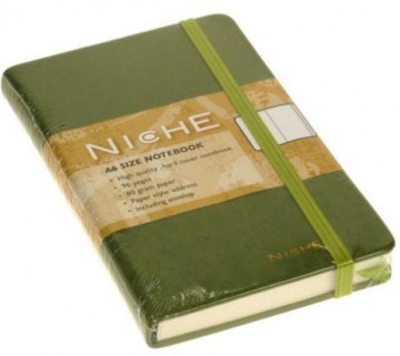 Luxe Fashion Adresboekje (A6) leatherlook NICHE groen