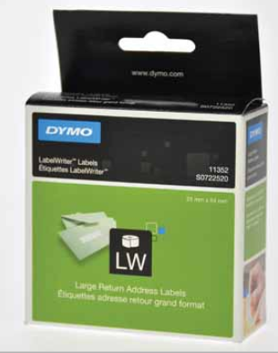 ETIKET DYMO 11352 LABELPRINT RETOURADRES