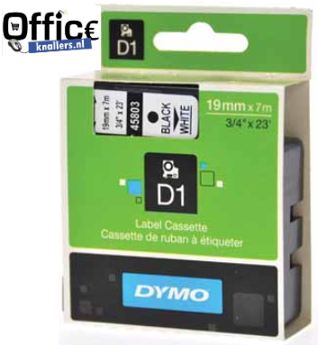 LETTERTAPE DYMO 43613 1000/5000 6MMX7M WIT/ZWART