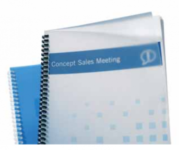 OMSLAG GBC A4 MAT TRANSP 300MIC PAK100