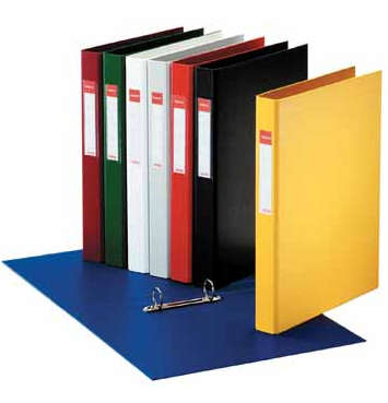 Esselte ringmap zwart, 4 ringen