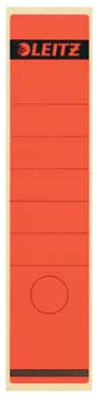 Leitz rugetiketten ft 61 x 285 mm, rood PAK10