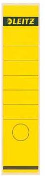 Leitz rugetiketten ft 61 x 285 mm, geel PAK10
