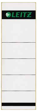 Leitz rugetiketten ft 61 x 191 mm, grijs  PAK10