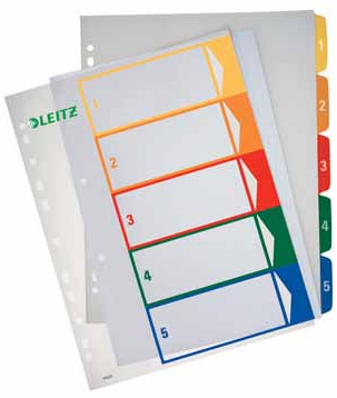 Esselte PC printbare Project Indexen 5 tabs