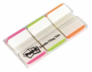 POST-IT INDEX TABS FILING 25X38MM 3X22TABS