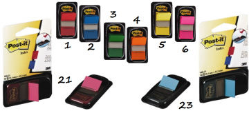 INDEXTABS 3M POST-IT 2.5CM TURKOOIS