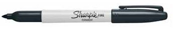 Sharpie Permanent marker Fine zwart PAK12