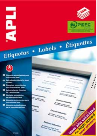 ETIKET APLI 2523 67.7X97MM WIT 2000ST