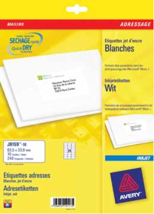 ETIKET AVERY J8162-100 99.1X33.9MM 1600ST