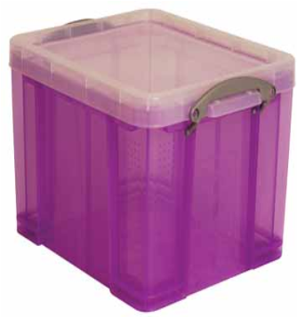 OPBERGDOOS 35L PURPER PAK VAN 6