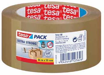 PLAKBAND TESA PVC 0.50X66MTR BRUIN PAK6