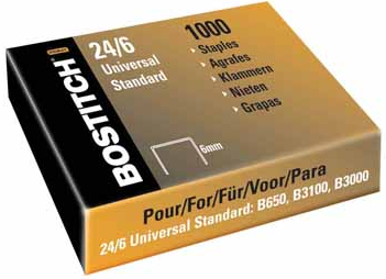 Bostitch nietjes 6 mm, verzinkt