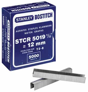 Bostitch Nietjes STCR501910E (10 mm), voor PC8000, P6C-8, doos van 5.000 nietjes