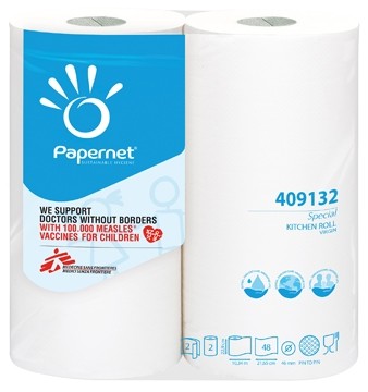 Papernet Special keukenrol wit, pak van 2 rollen