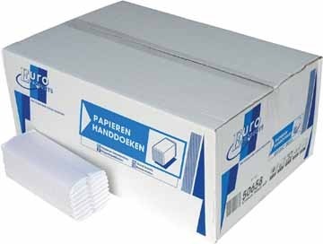 Europroducts handdoeken C-vouw, 120 handdoeken, ft 25 x 33 cm