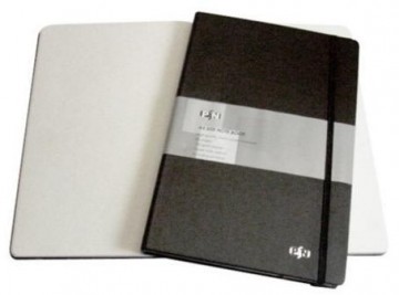 Duurzaam schets-/notitieboekje (A5) PSN blanco, zwart