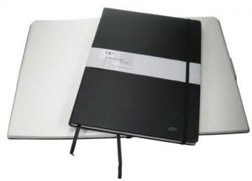 Duurzaam reken-/notitieboek (A4) PSN geruit, zwart