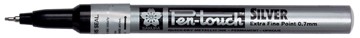 Sakura paint Marker Pen-Touch punt van 0,7 mm, zilver